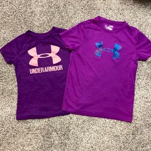 Girls size small Under Armour shirts